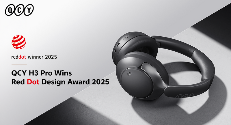 QCY H3 Pro vince il Red Dot Design Award 2025 e continua una serie di premi di design globali