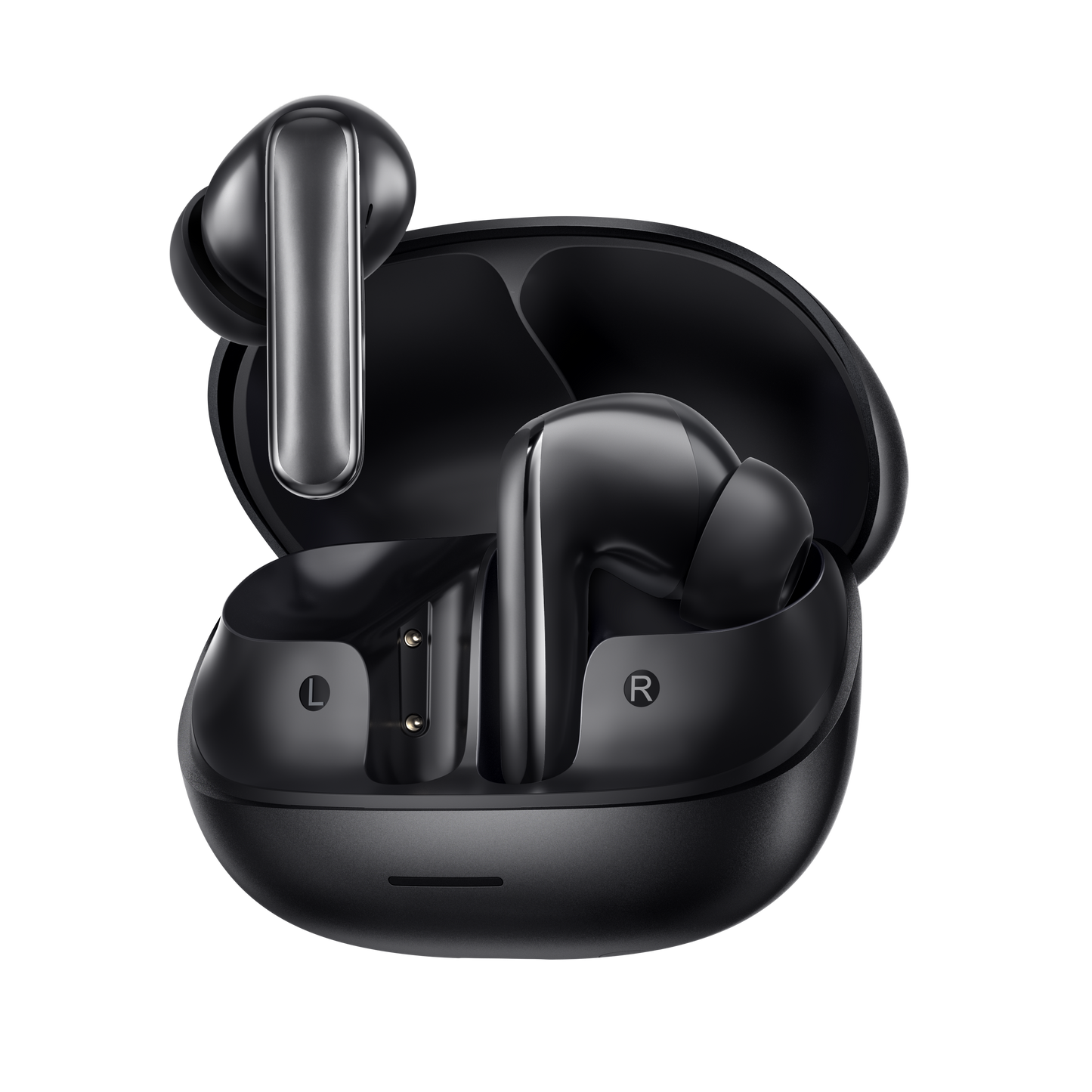 MeloBuds N65 – auricolari True Wireless neri con custodia di ricarica, marcatura L/R.