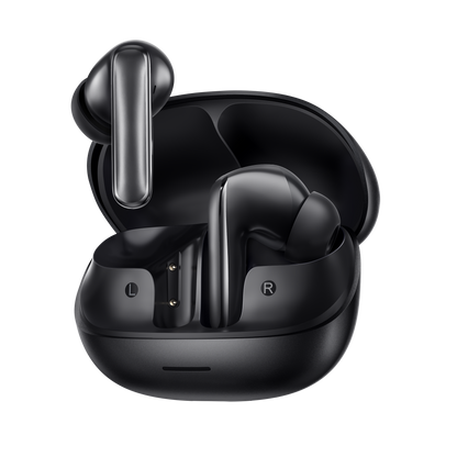 MeloBuds N65 – auricolari True Wireless neri con custodia di ricarica, marcatura L/R.