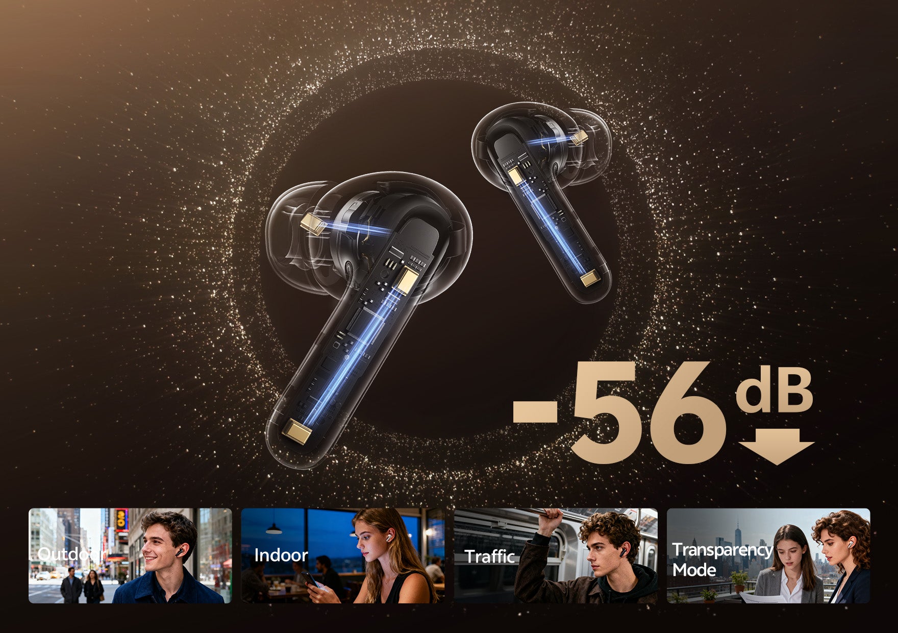 Cuffie Black Friday con cancellazione del rumore di -56 dB.
