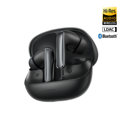 MeloBuds N65: Nero, audio Hi-Res, LDAC, auricolari Bluetooth con custodia di ricarica.