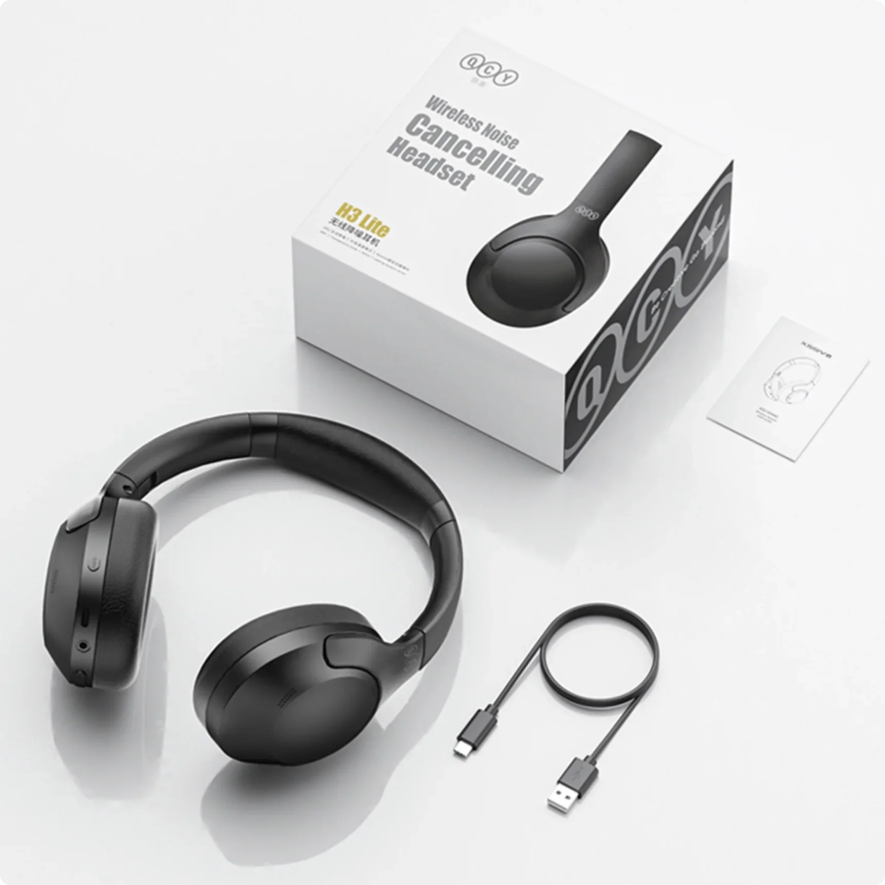 Cuffie wireless QCY H3 Lite con cancellazione del rumore.