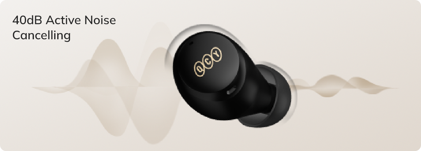 Auricolari QCY con cancellazione attiva del rumore da 40dB