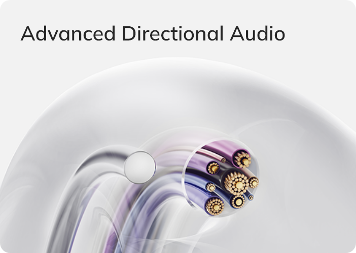 Tecnologia avanzata del suono direzionale con cavi di alta qualità e trasmissione audio precisa