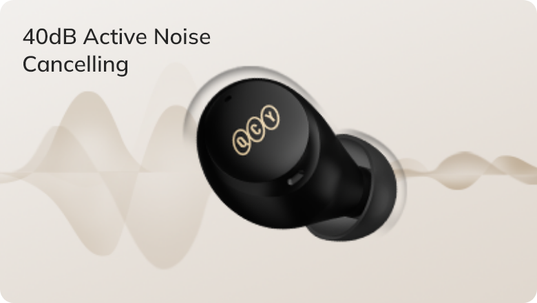 Cuffie QCY con cancellazione attiva del rumore da 40dB