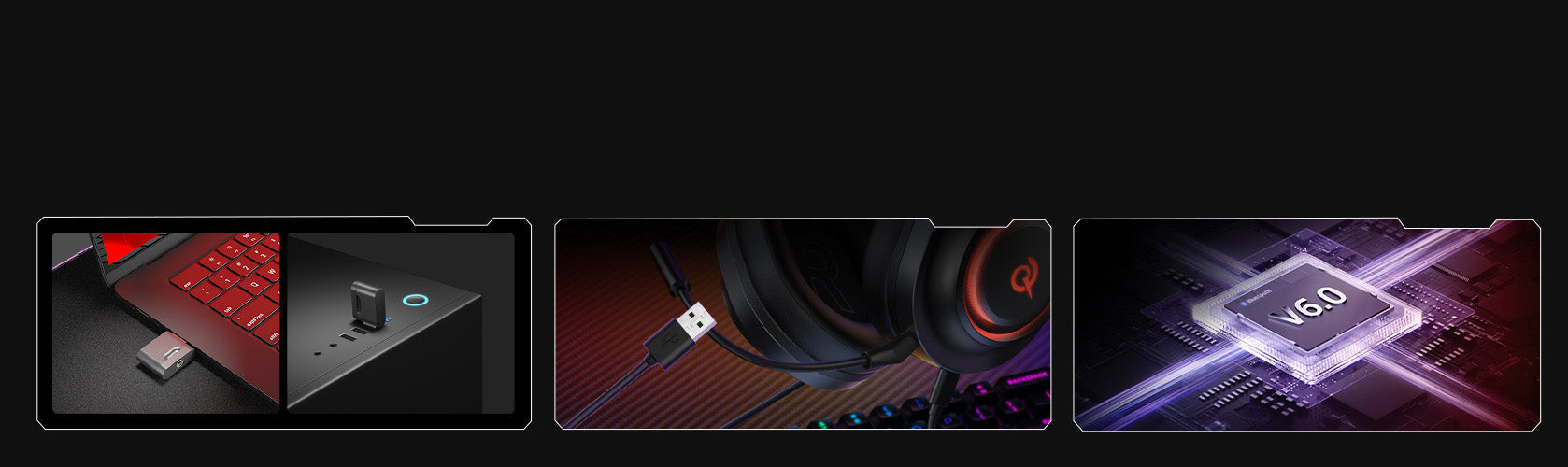 Cuffie da gioco RGB con Bluetooth 6.0, connettore USB-C ed effetti luminosi LED per PC e console