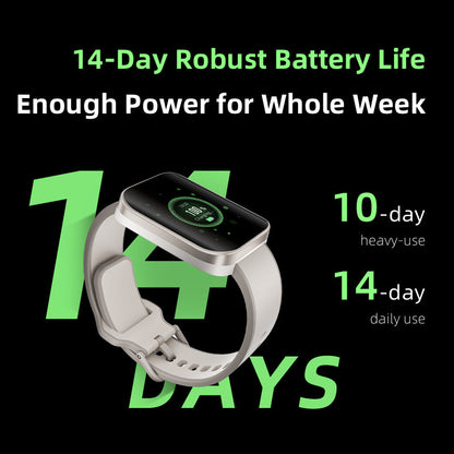 QCY Urban GS Smart Watch showcasing a stylish design with a focus on health and fitness tracking features