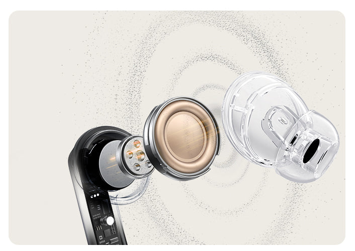 Purificatore d'aria con filtro e contenitore trasparente, tecnologia moderna per aria pulita