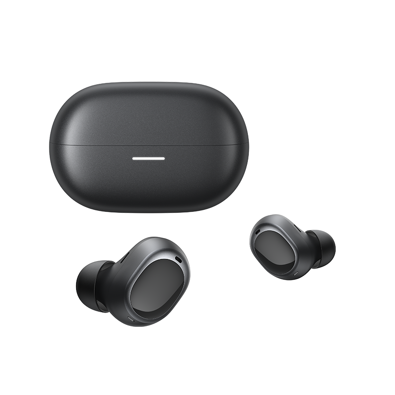 QCY MeloBuds A30 Auricolari True Wireless con custodia di ricarica, neri, design moderno, connessione Bluetooth