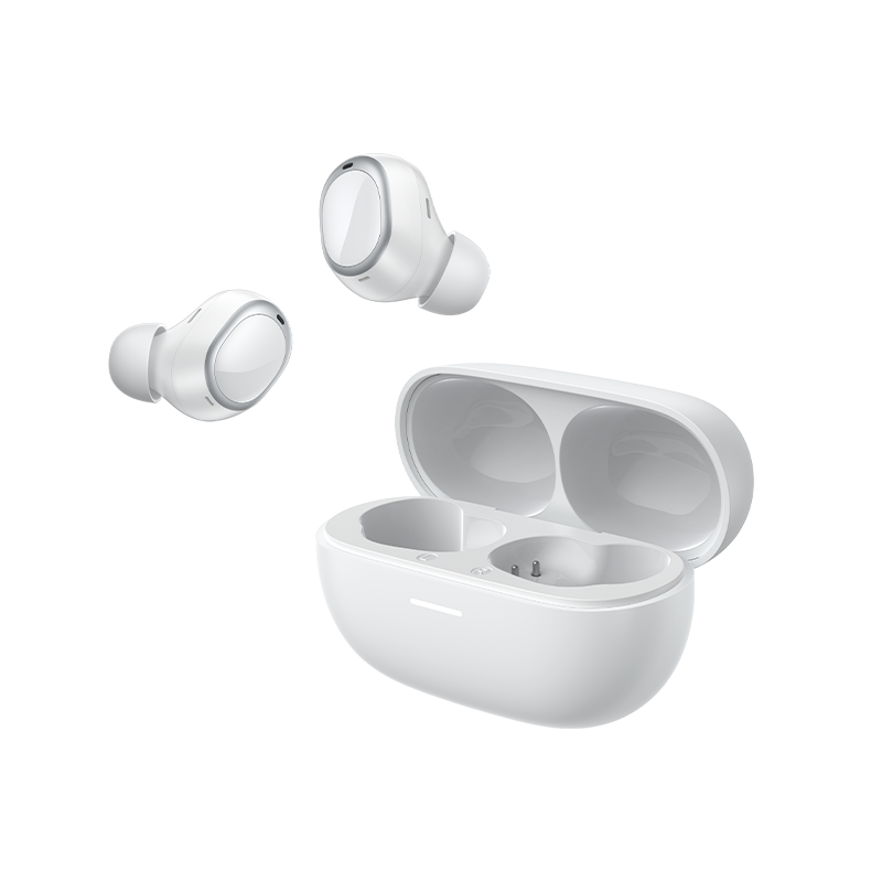 QCY MeloBuds A30 – Auricolari True Wireless bianchi con custodia di ricarica, design moderno e custodia compatta